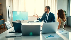 신용카드 현금화 방법을 상담하는 전문가의 모습