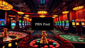 Engage with the excitement of a casino featuring a vibrant scene focused on a pbn post.