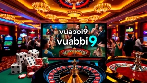 Gamblers enjoying diverse games at vuabai9's modern online casino platform.