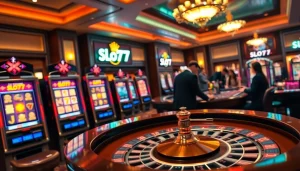 Experience the excitement of Slot777 with vibrant slot machines and thrilling casino action.