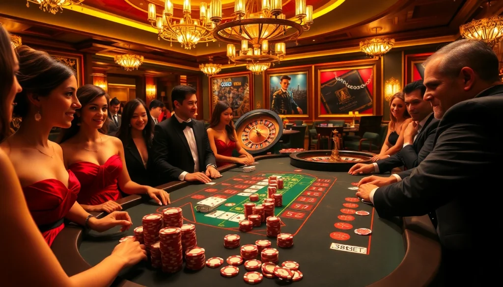 Players at the 388bet poker table strategizing during an exciting game night.