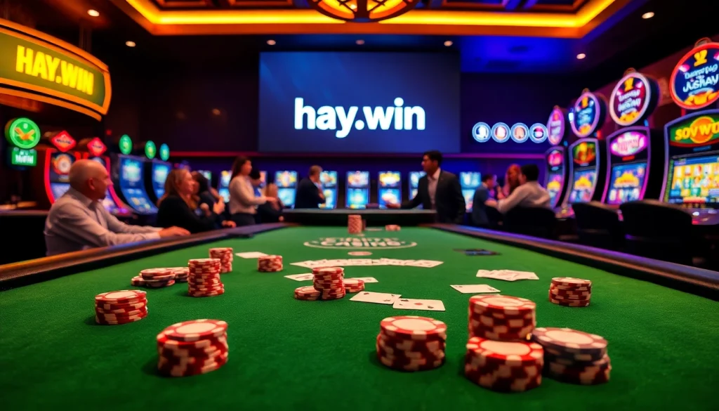 Experience high-stakes poker at hay.win with vibrant casino tables and thrilling gameplay.