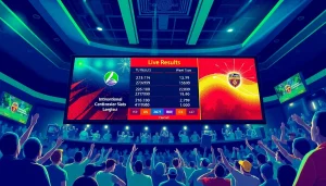 Check live match insights with ผลบอลภาษาไทย on a lively sports scoreboard.