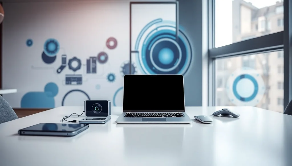 Kreatives Benutzererlebnis mit boughts und modernen Technologiedesigns.