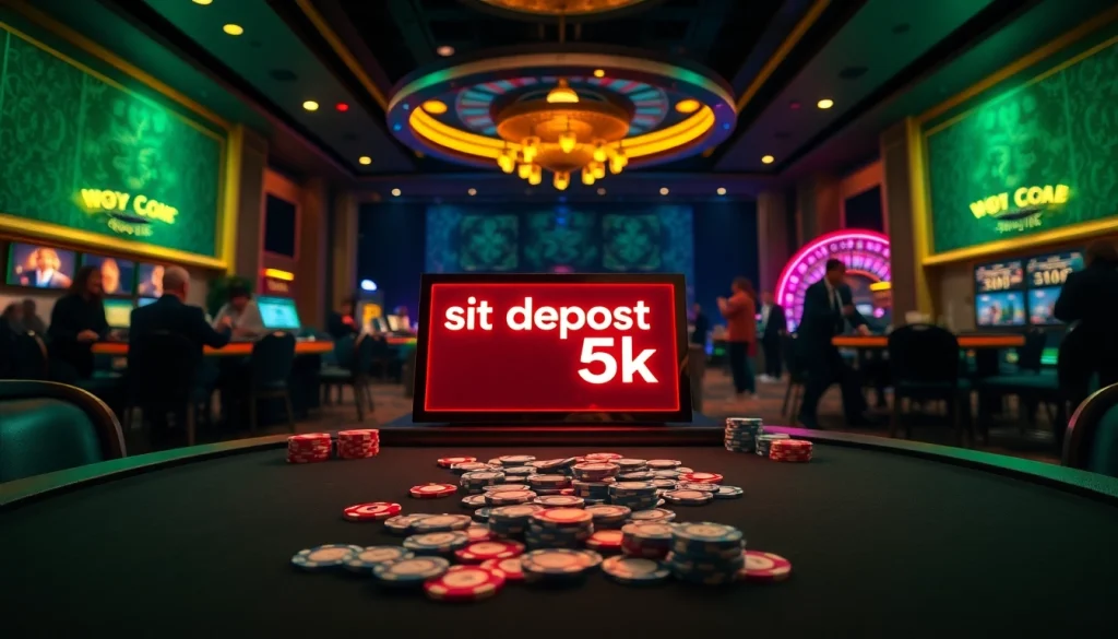 Experience winning at situs deposit 5k with vibrant casino games and exciting play.