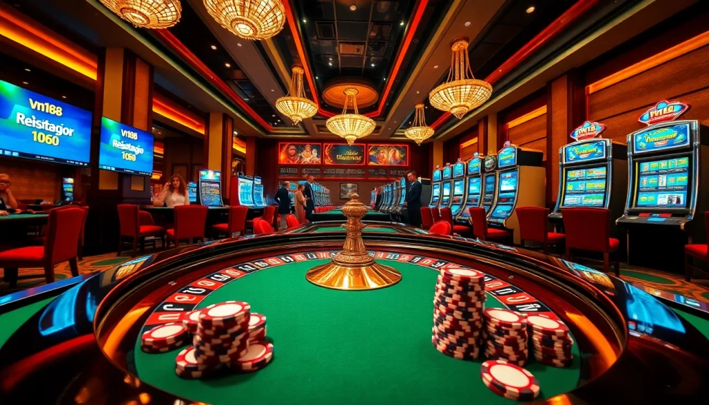 Experience thrilling gambling with vn168 đăng ký at elegant casino tables and exciting slot machines.