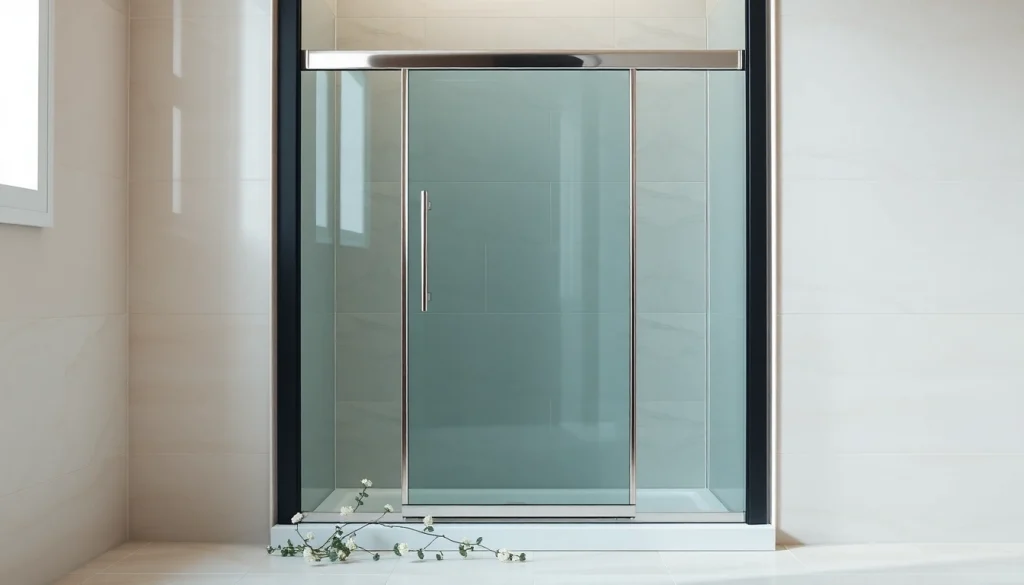 Enhance your bathroom with a stylish shower door black frame that showcases elegance and modern design.