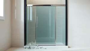 Enhance your bathroom with a stylish shower door black frame that showcases elegance and modern design.