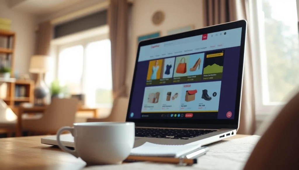 Engaging online shopping experience at https://buyingst.com with vibrant e-commerce interface.