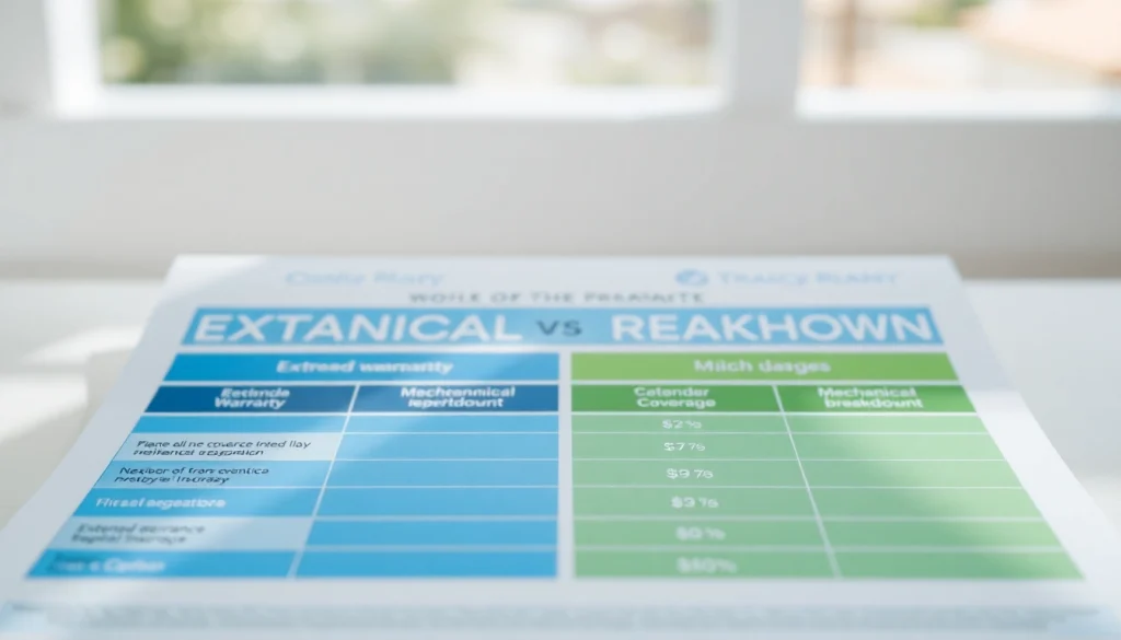 Comparative analysis of extended warranty vs mechanical breakdown insurance which is better with distinct features.