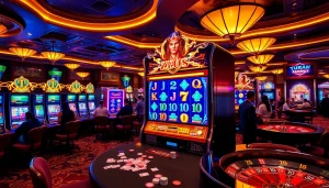 Putar mesin slot Zeus untuk kemenangan yang mendebarkan di tengah suasana kasino yang hidup.