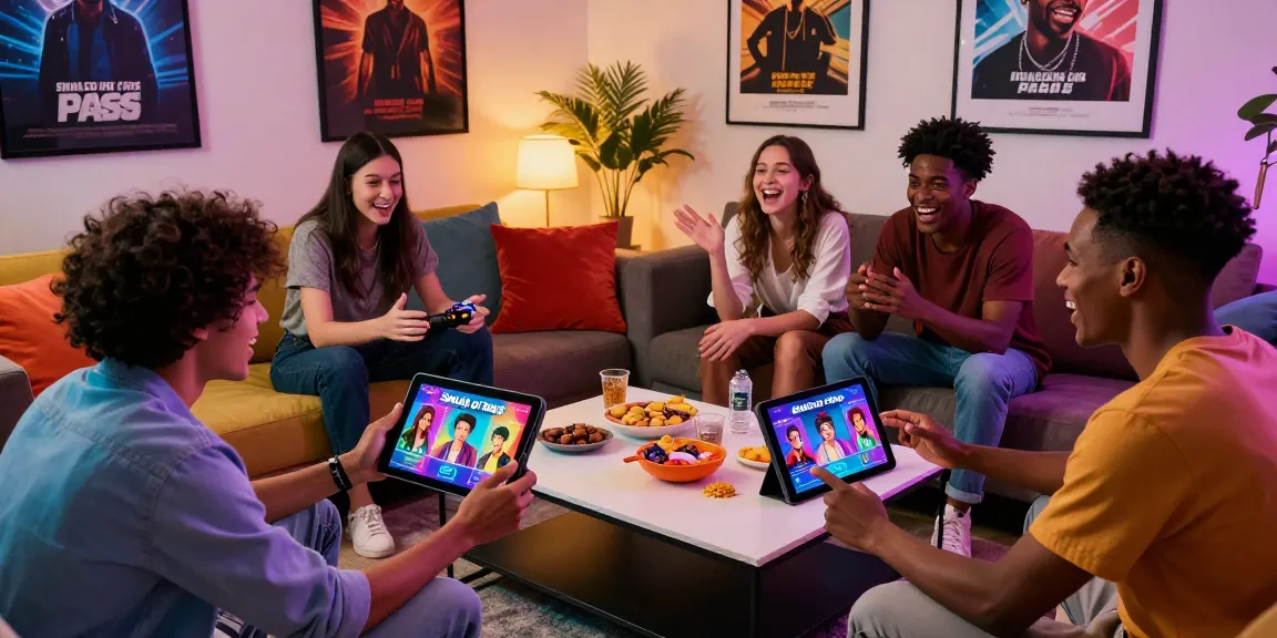 Smash or pass game with friends enjoying AI-generated celebrity images and lively discussions.